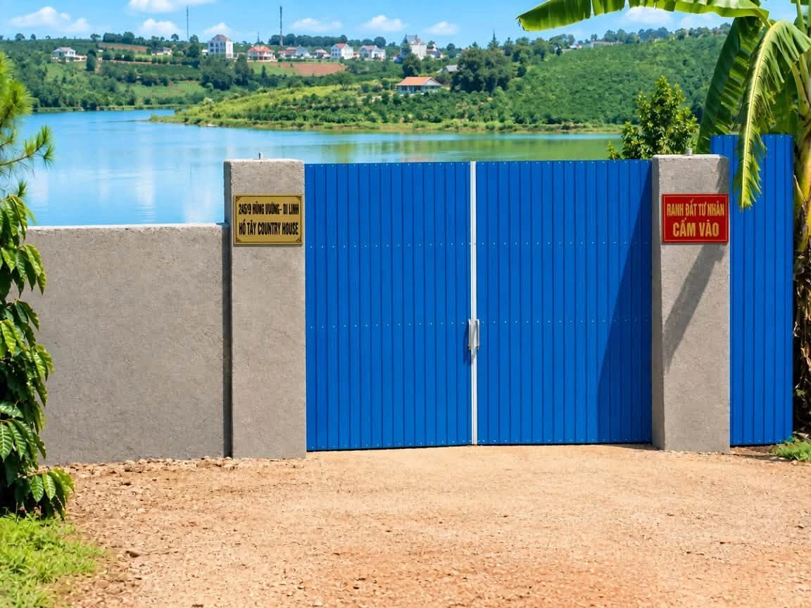 Cho thuê đất 1.010m2 giáp mặt nước Hồ Tây, đường Hùng Vương, Di Linh, giá 3 triệu/tháng - Ảnh 1