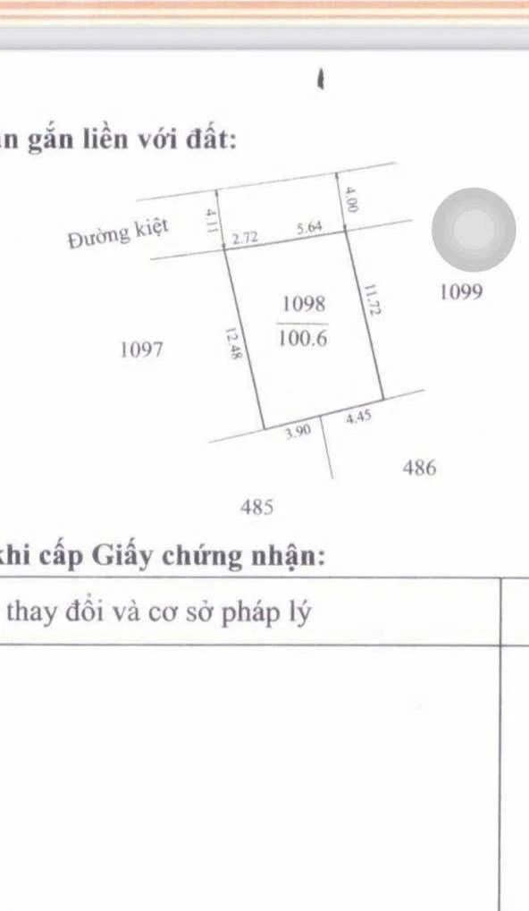 Bán đất 100.6m² kiệt 82 Quảng Tế, Huế - 1 tỷ 830 - Ảnh thu nhỏ 4