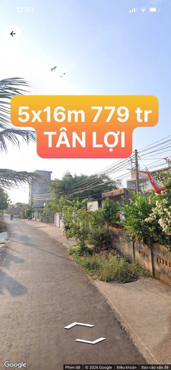 Bán đất Phường Tân Lợi 50m² 779 triệu, Bình Chánh - Ảnh 1
