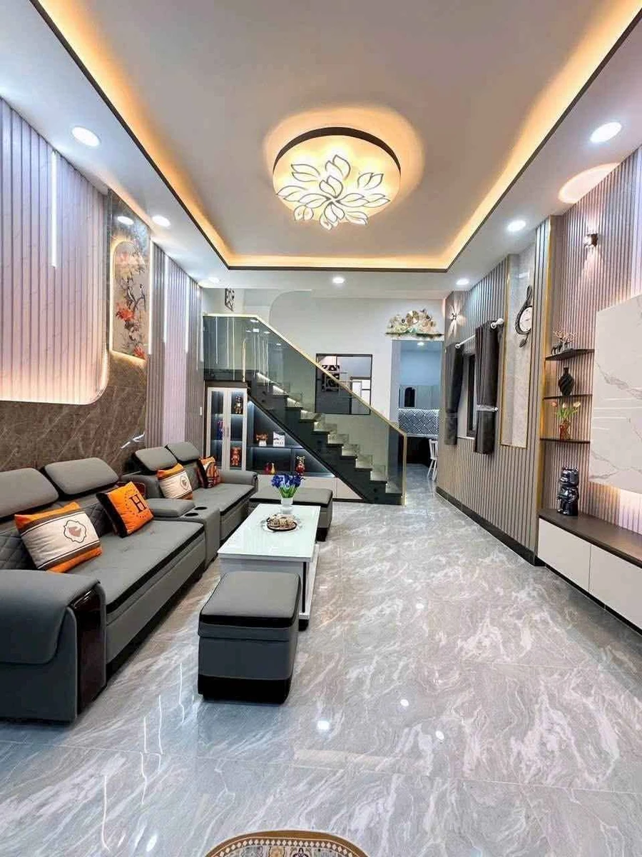 Bán nhà 1 trệt 1 lầu 3PN 2WC 75m² Cần Giuộc Long An - Ảnh thu nhỏ 4