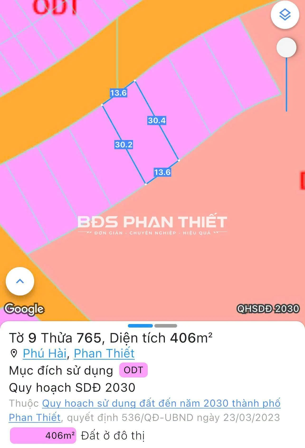 Bán nền biệt thự biển Queen Pearl 406 m2 Phú Hài - Ảnh 1