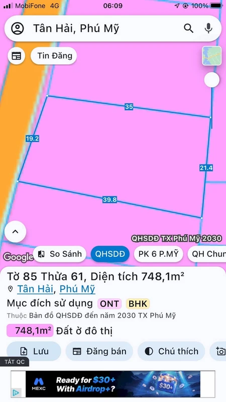 Bán đất 2 mặt tiền 108m² T3 FPT Đà Nẵng 7,5 tỷ eachu