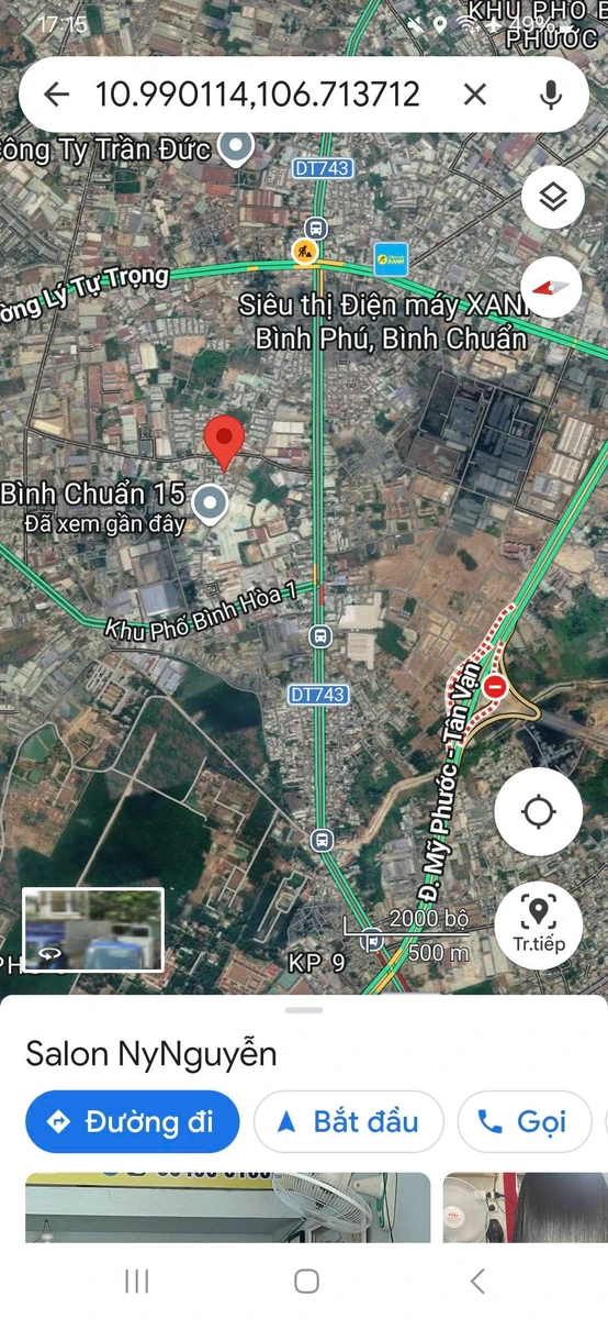 Bán đất Tân Vĩnh Hiệp Tân Uyên 600m2 giá 2 tỷ 250 - Ảnh thu nhỏ 2