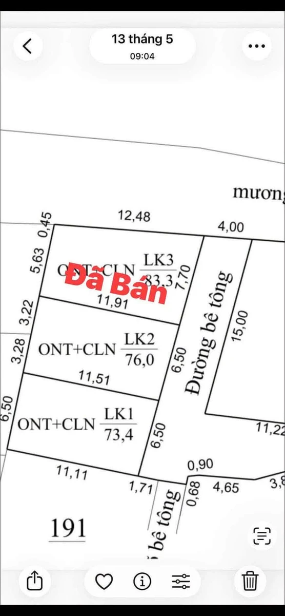 Bán 2 lô đất full thổ 73-76m2 tại Hợp Tiến, Hải Dương - Ảnh thu nhỏ 4