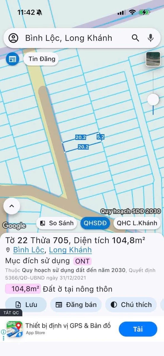 Bán lô đất 100m² Khang Thịnh 2, Long Khánh 1 tỷ - Ảnh thu nhỏ 3