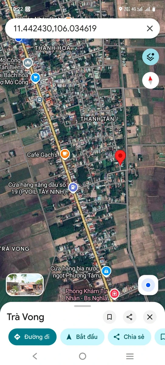 Bán đất thổ cư mặt tiền đường nhựa 5x33m gần QL22B, Mỏ Công, Tân Biên, Tây Ninh - Ảnh 1