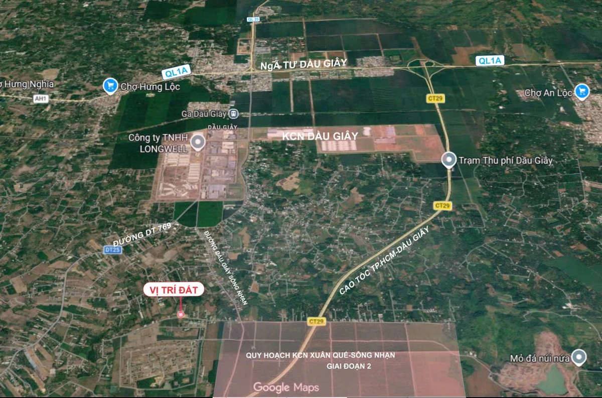 Bán đất KCN Dầu Giây 155m² sổ riêng 550 triệu - Ảnh thu nhỏ 2
