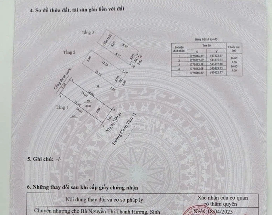 Bán nhà 3 tầng mặt tiền 80m² Chơn Tâm sát biển Đà Nẵng - Ảnh thu nhỏ 5