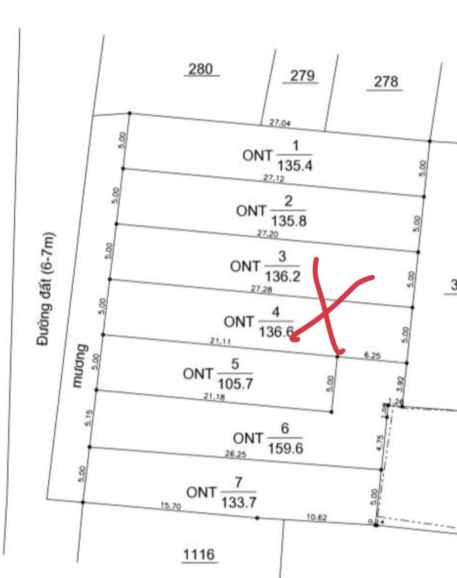 Bán đất gần biển Dốc Lết 137m² 1 tỷ 850 triệu - Ảnh thu nhỏ 5