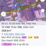 Bán lô đất góc 288m² Hiệp Hòa, 6,5 tỷ - Ảnh thu nhỏ 2