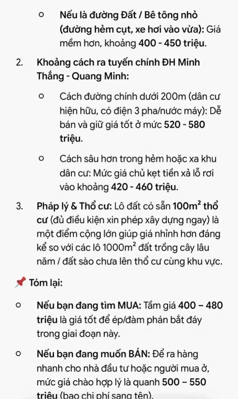 Bán đất nở hậu 210m² Thủ Dầu Một 450 triệu