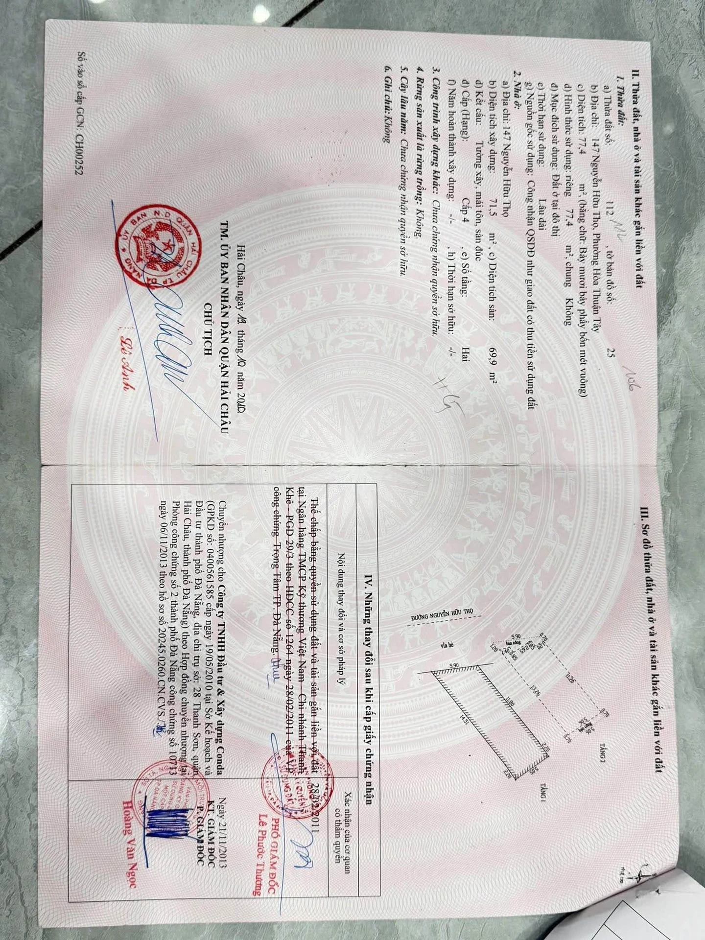 Bán nhà 2 tầng mặt tiền Nguyễn Hữu Thọ 77m2, Quận 7 - Ảnh 1