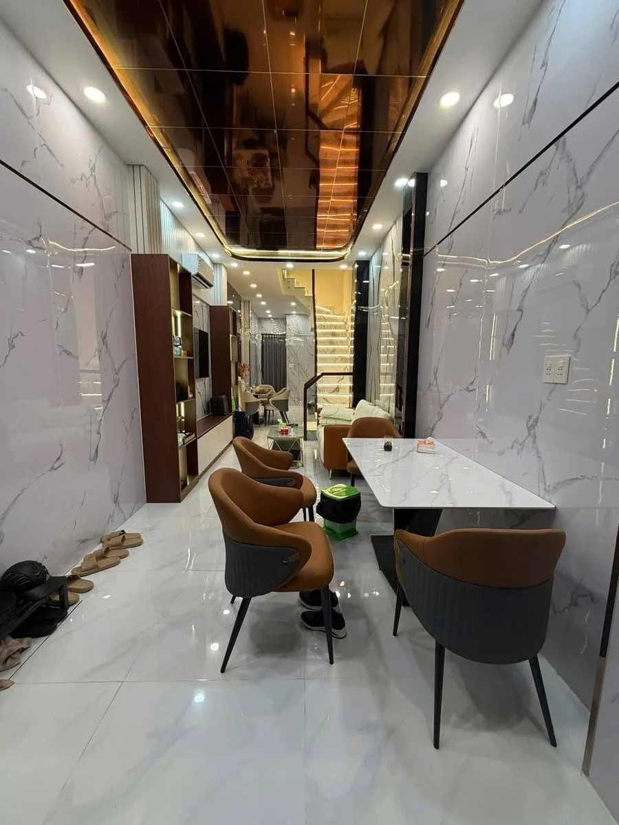 Bán nhà mới 4 tầng + sân thượng hẻm xe hơi đường Mai Xuân Thưởng, Bình Tây, Quận 6, 42m2 - Ảnh thu nhỏ 2