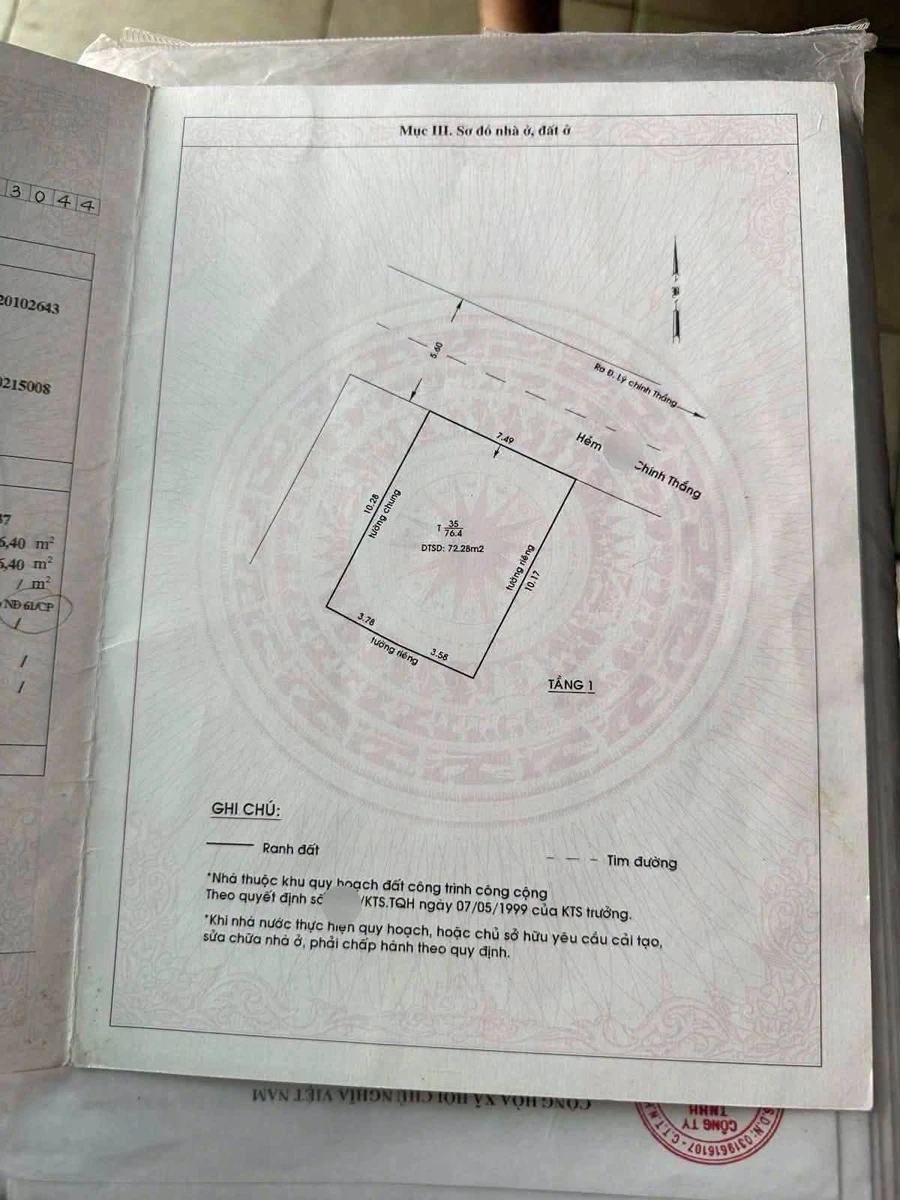 Bán nhà cấp 4 76,4m² ngang 7,5m hẻm ô tô gần Lý Chính Thắng, Quận 3 - Ảnh 1