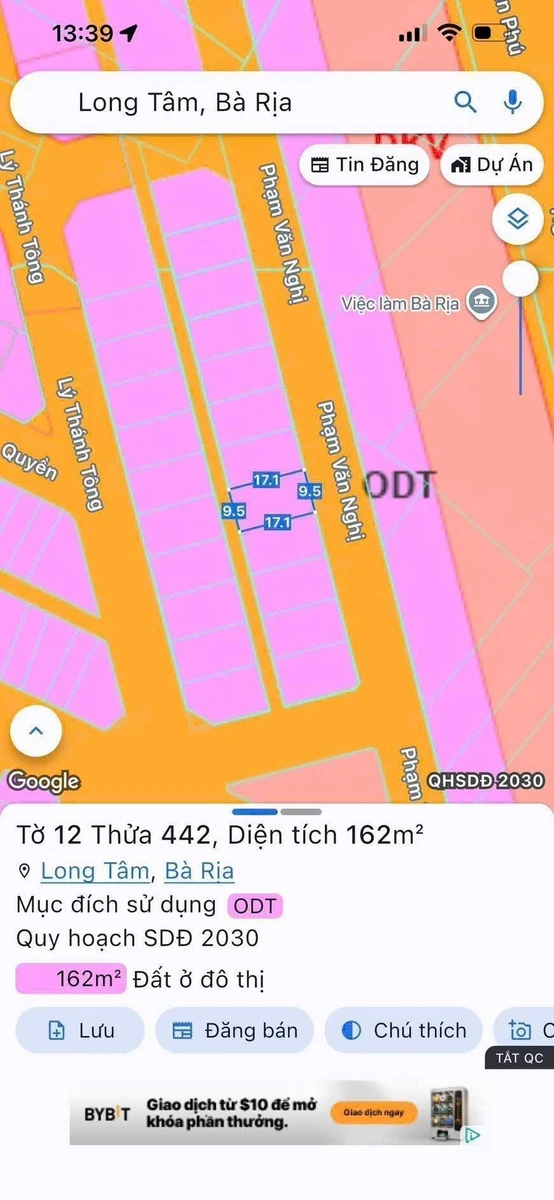 Bán lô đất biệt thự 166m2 đường Phạm Văn Nghị, KDC Barimex Long Tâm, Bà Rịa, giá 3,3 tỷ - Ảnh thu nhỏ 4