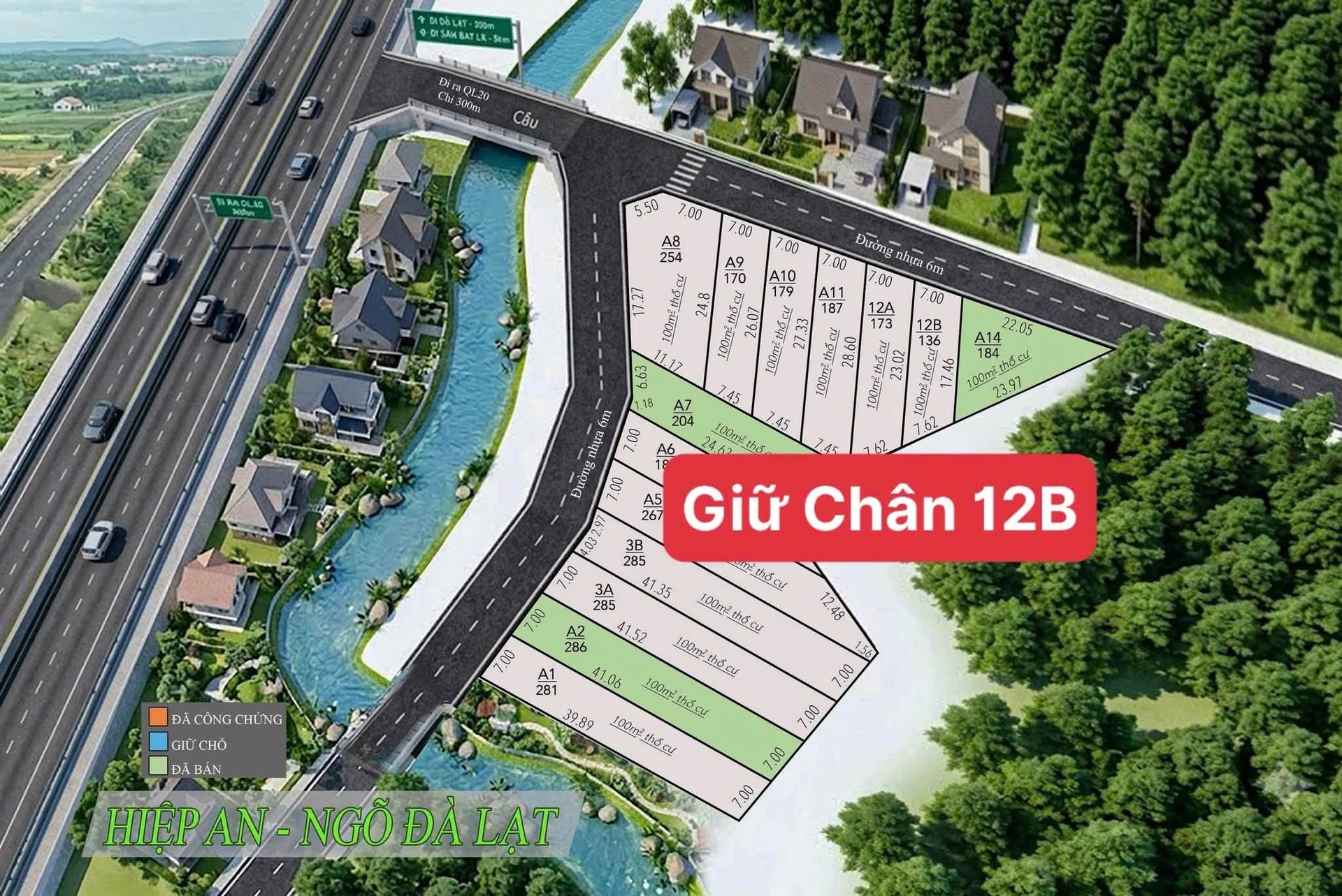 Bán lô đất 100m² Định An cửa ngõ Đà Lạt từ 1 tỷ 460 triệu - Ảnh 1