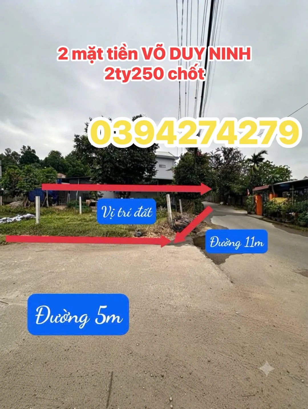 Bán đất mặt tiền Võ Duy Ninh 102m² Nhà Bè, 2.2 tỷ - Ảnh 1