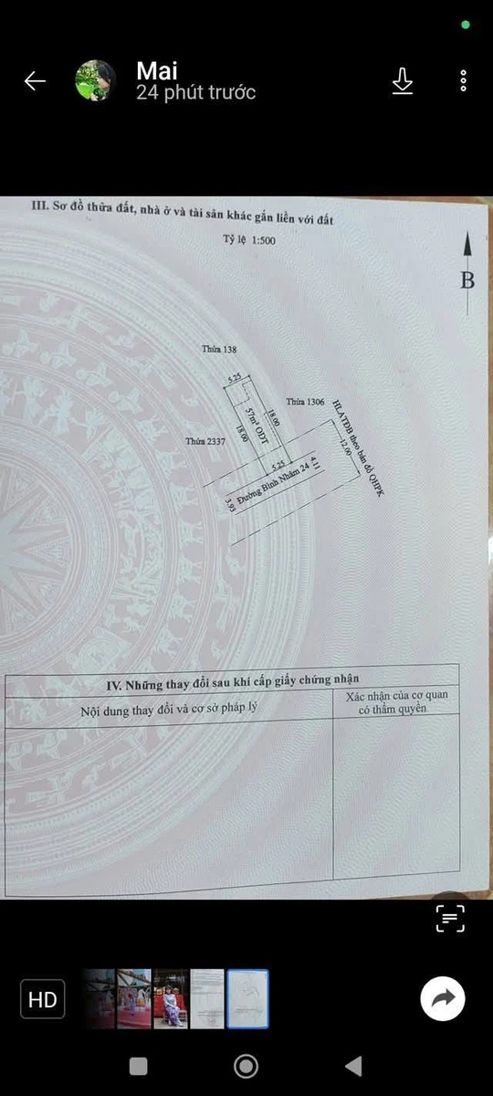 Bán nhà 2PN mặt tiền Bình Nhâm 70m² - 3.3 tỷ - Ảnh thu nhỏ 2