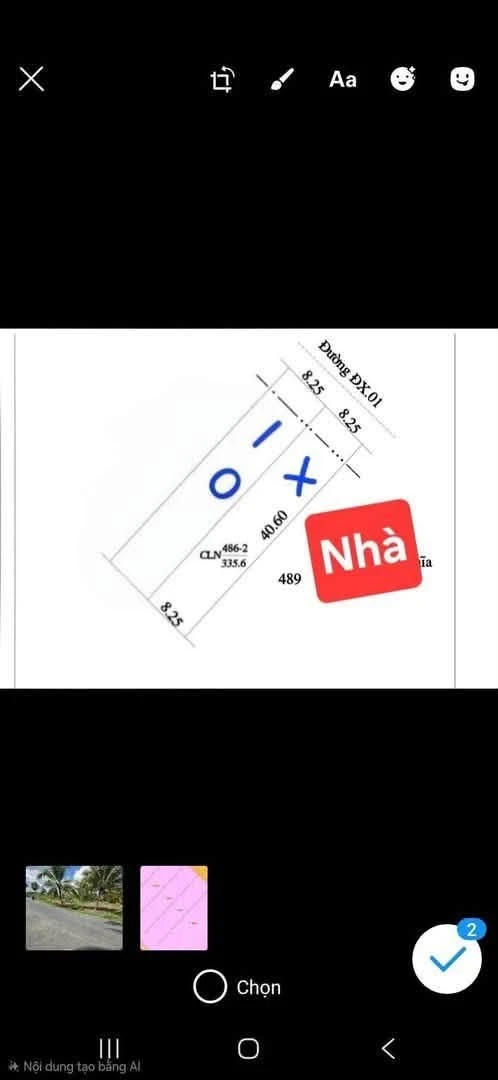 Bán đất mặt tiền Cống Bà Chí, 335,6m², Bến Tre - Ảnh thu nhỏ 3