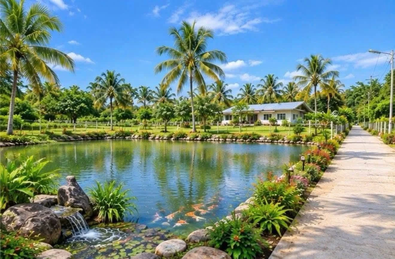 Bán đất 1.000m² view núi, mặt tiền 37m, có 200m² thổ cư và ao tại Bảo Vinh, Đồng Nai - Ảnh 1