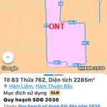 Bán đất 100m2 mặt tiền 82m tại Hàm Liêm, Bình Thuận 2 tỷ 850 - Ảnh thu nhỏ 2