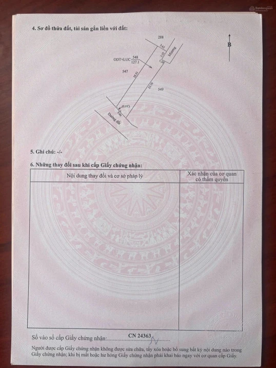 Bán đất đường Gia Bình nhựa ô tô có 126,1m2 thổ cư - Ảnh thu nhỏ 5