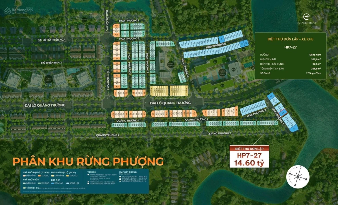 Bán Villa Sông Eco Retreat Long An, 14,6 tỷ, 325m2, 3PN, 3WC - Ảnh thu nhỏ 3