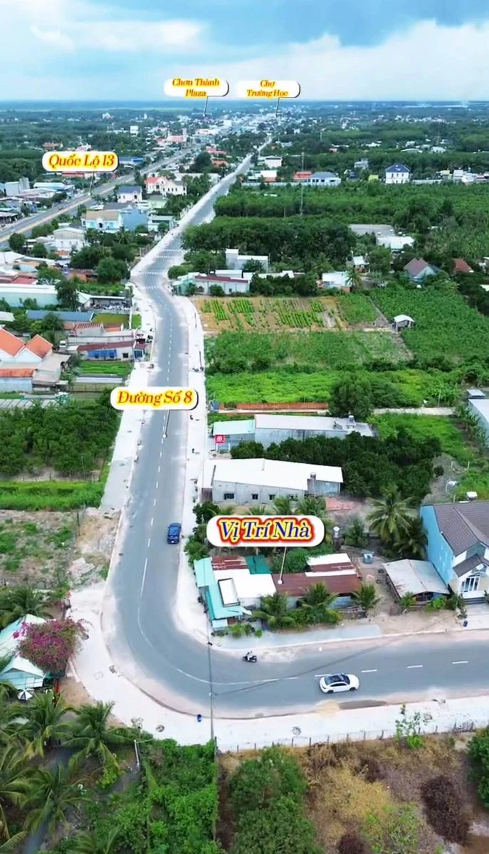 Bán lô góc 780m² MT 51m Phạm Hồng Thái, Chơn Thành, 8 tỷ 5 - Ảnh thu nhỏ 2