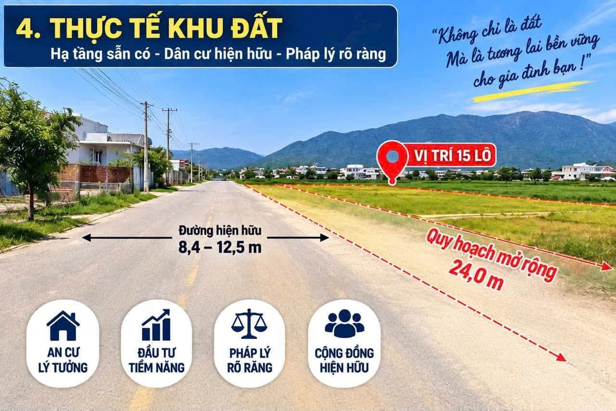Bán lô đất mặt tiền Thôn Trung Vĩnh Phương Nha Trang 109m² - Ảnh thu nhỏ 2