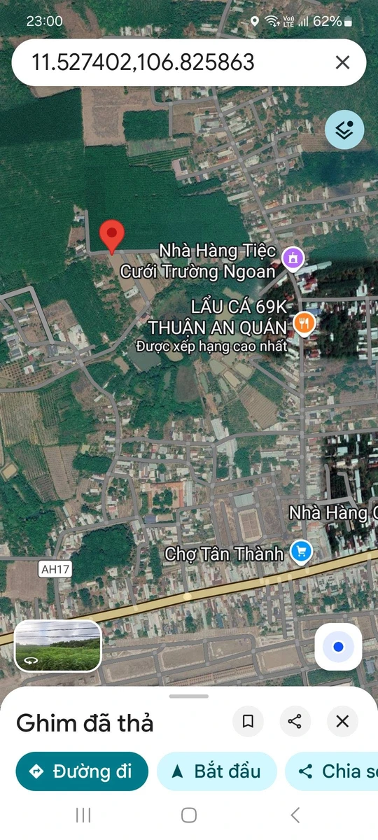 Bán đất Tân Thành, Phường Đồng Xoài, Bình Dương 1 tỷ 1 - Ảnh thu nhỏ 3