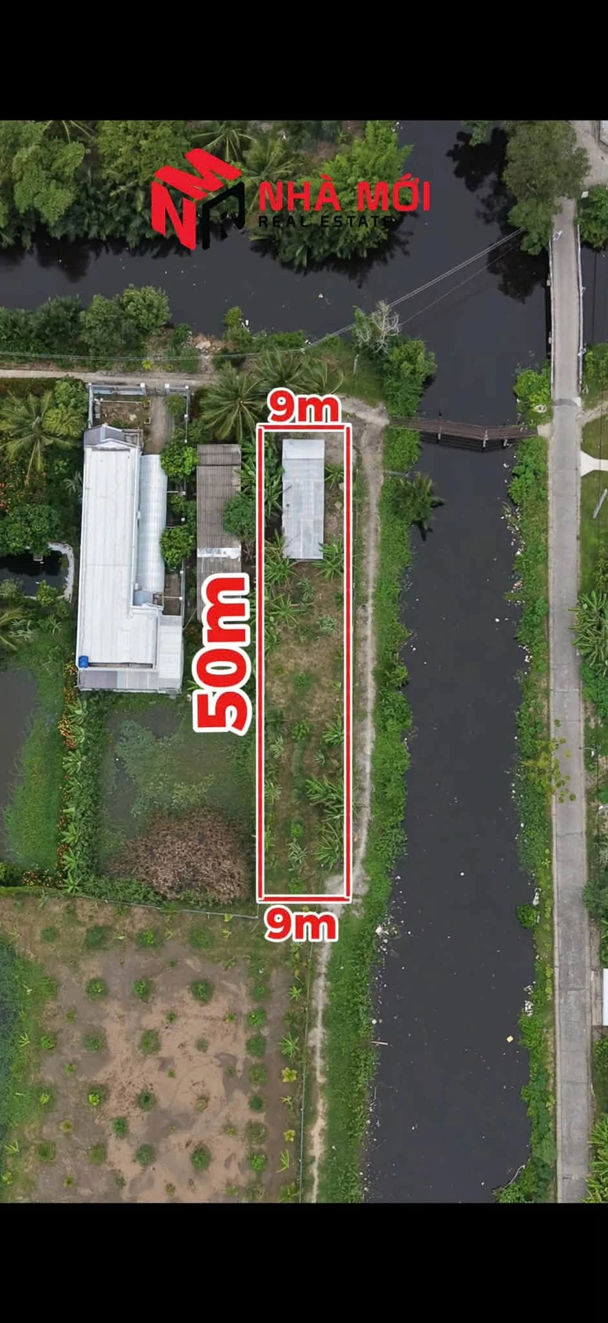 Bán đất ngang 50m mặt tiền kênh 26/3, 450m² giá 990 triệu - Ảnh 1