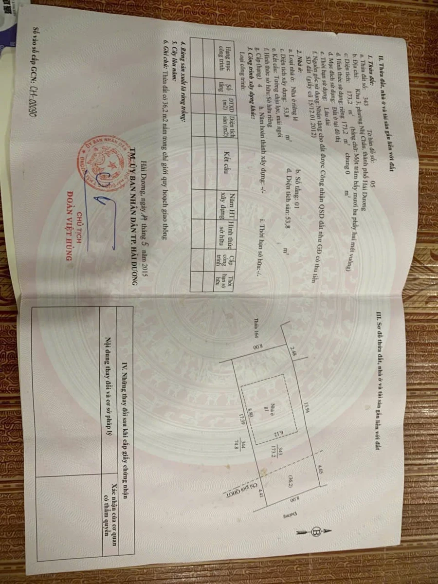 Bán lô đất 173,2 m² mặt tiền Mai Độ Hải Phòng - Ảnh 1