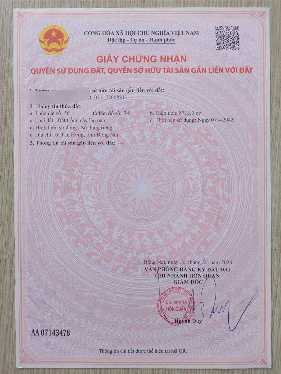 Bán đất 9m² Bình Phước Đồng Nai 690 triệu - Ảnh thu nhỏ 3
