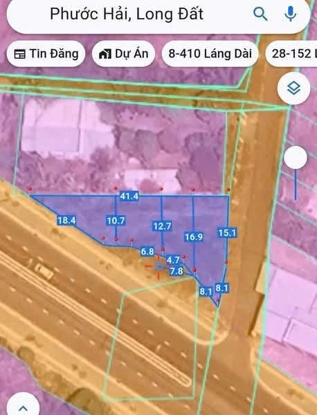 Bán lô góc mặt tiền Tỉnh Lộ 44B 427m2 Phước Hải - Ảnh thu nhỏ 4