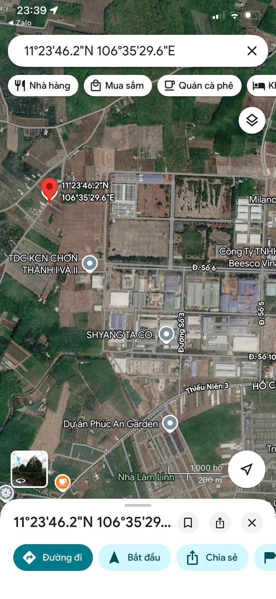 Bán đất xây trọ 375m² gần KCN Chơn Thành, 655 triệu - Ảnh 1