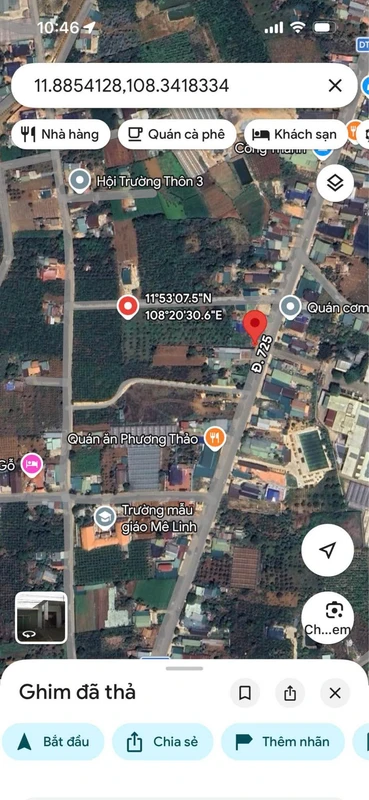 Bán đất mặt tiền Quốc lộ 725 Nam Ban 145m² 2.7 tỷ