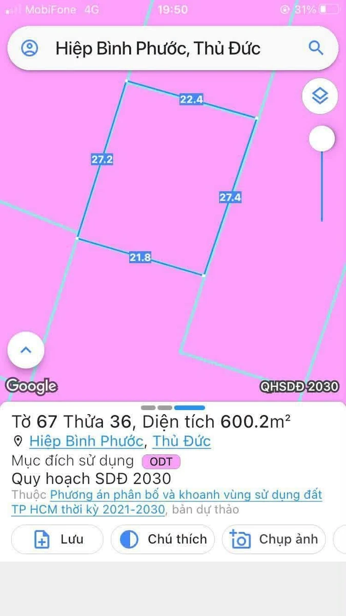 Bán đất nền Hiệp Bình 3600m2, mặt tiền đường Hiệp Bình - Ảnh 1