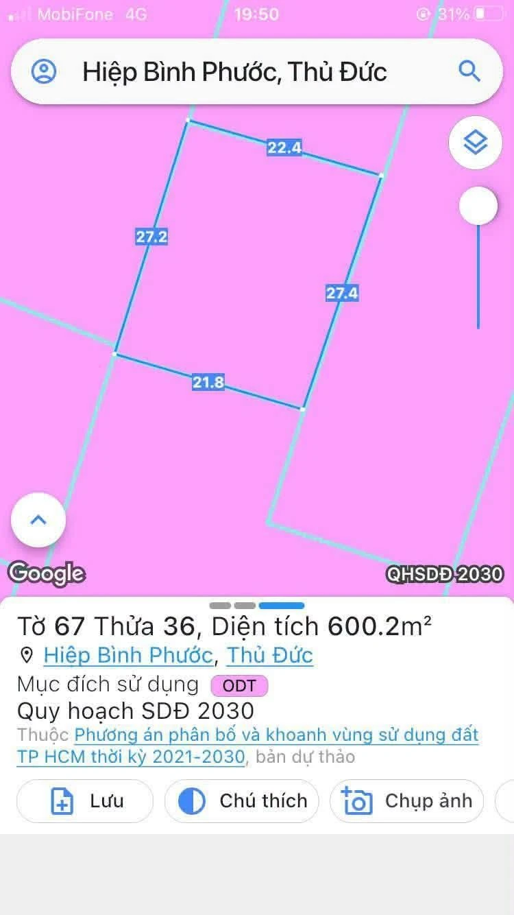 Bán đất nền Hiệp Bình 3600m2, mặt tiền đường Hiệp Bình - Ảnh 1