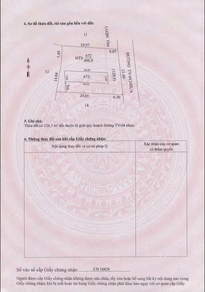 Bán đất Trà Vong mặt tiền 630m² giá 819 triệu Hóc Môn - Ảnh thu nhỏ 3