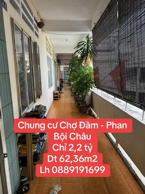 Bán căn hộ 2PN 62m² view Phan Bội Châu, Nha Trang 2,2 tỷ