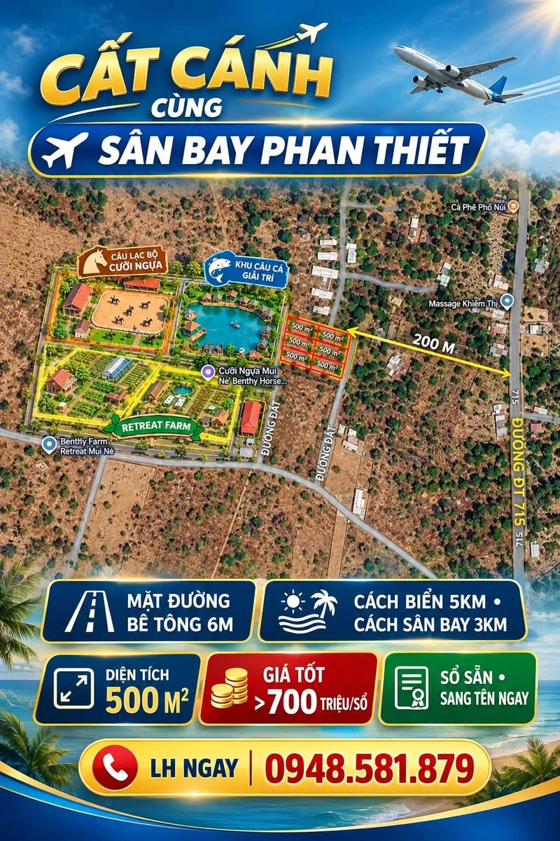 Bán đất mặt biển Mũi Né 1.300m² đường Nguyễn Cơ Thạch giá 15 tỷ - Ảnh thu nhỏ 4