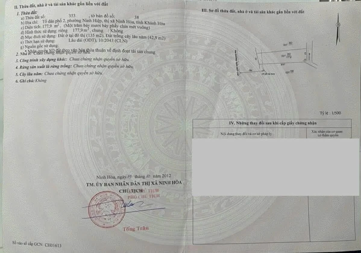 Bán đất mặt tiền Trần Quý Cáp 213,9m2 Ninh Hòa - Ảnh thu nhỏ 4