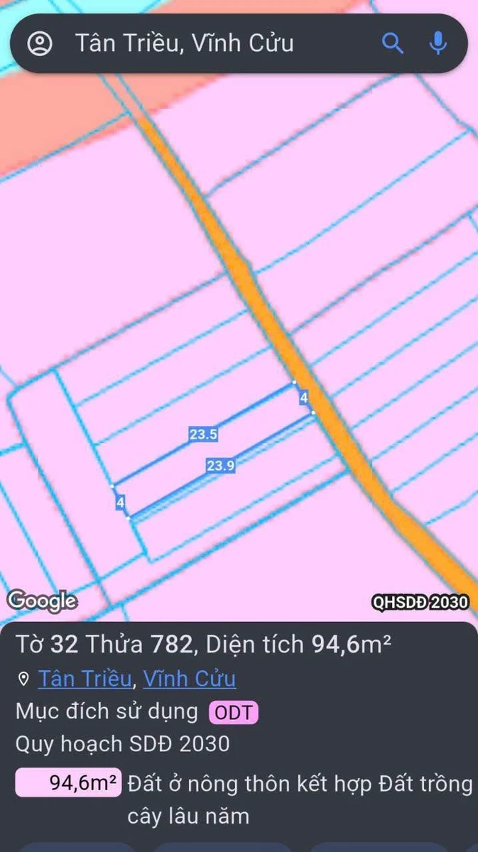 Bán đất Phường Tân Triều, Đồng Nai, 94m2 - Ảnh 1