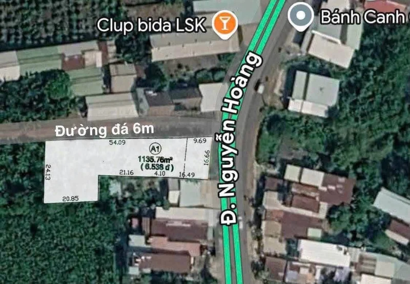 Bán đất mặt tiền Nguyễn Hoàng Trảng Bom 1200m2