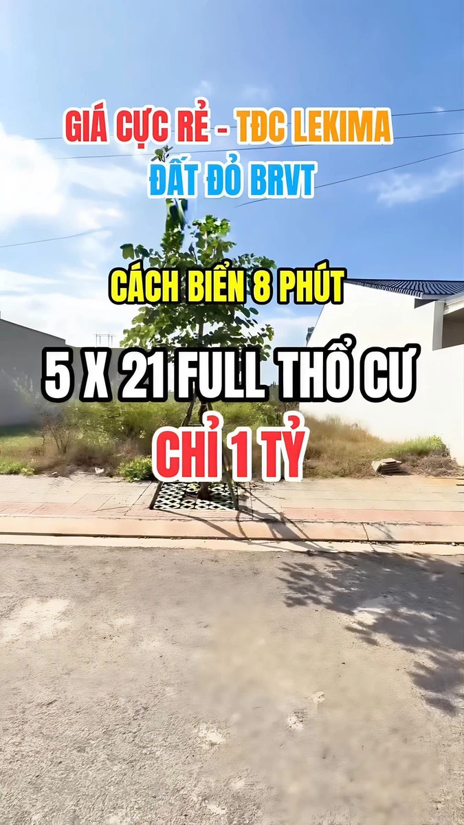 Bán đất tá định cư 107m2 Xã Đất Đỏ giá 1 tỷ - Ảnh thu nhỏ 5