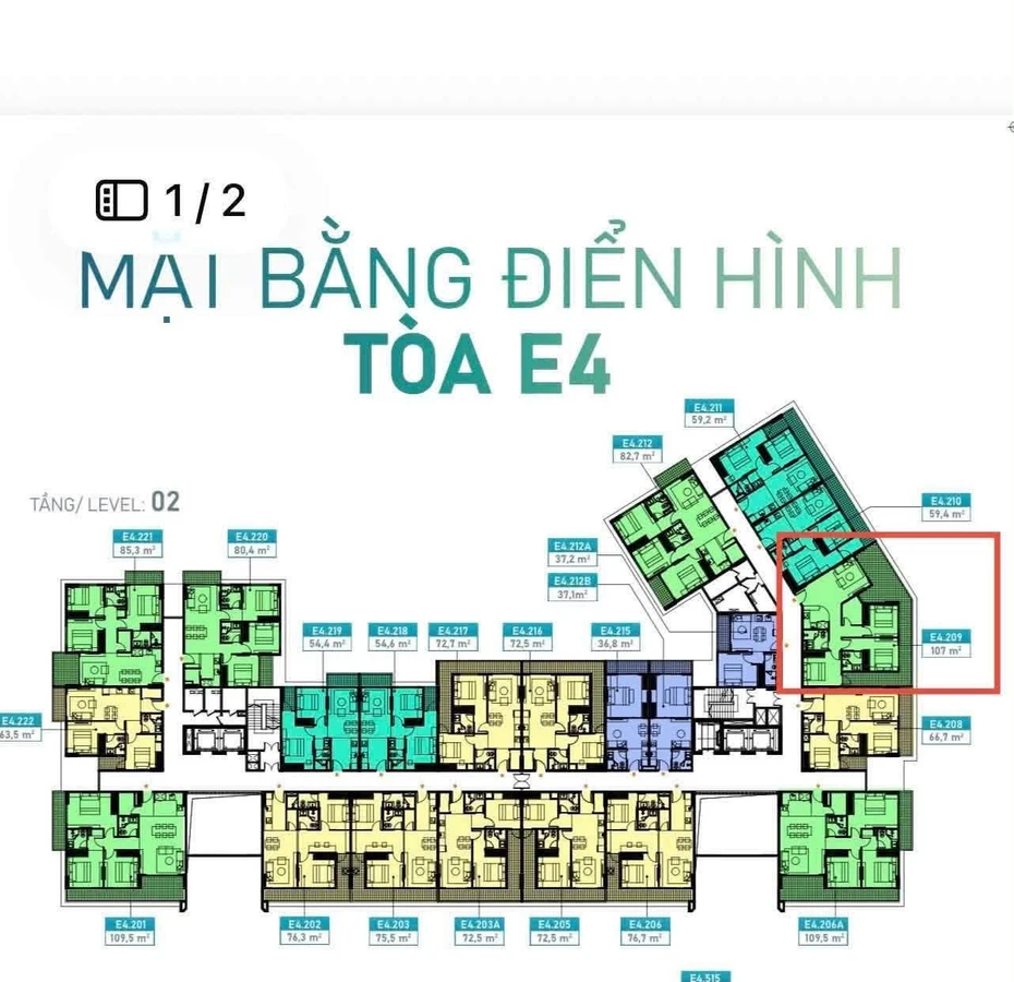 Bán căn hộ 3 phòng 107m² Ecoriverside Hải Dương 3,5 tỷ - Ảnh thu nhỏ 3