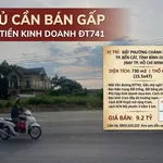 Bán đất mặt tiền ĐT741 Bến Cát 730m2, kinh doanh - Ảnh thu nhỏ 1