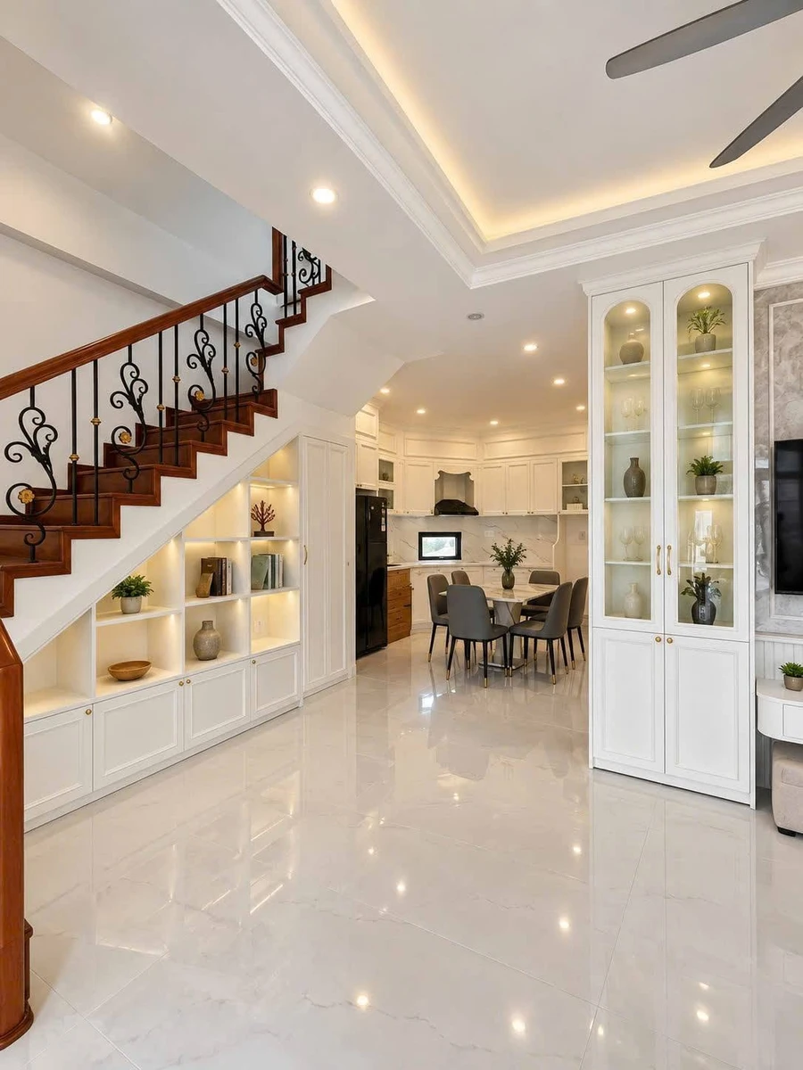 Bán nhà 3 tầng tân cổ điển 100m², full nội thất, đường Lê Ngô Cát, Thủy Xuân, Huế - Ảnh thu nhỏ 4