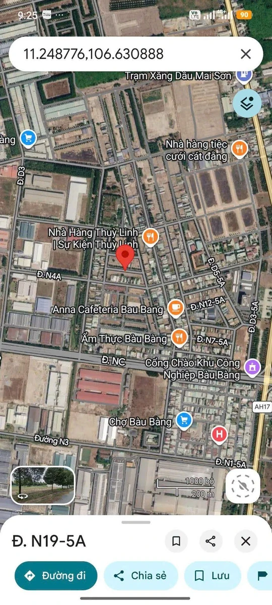 Bán đất khu A KCN Bàu Bàng 150m2 giá 1 tỷ 3 - Ảnh 1