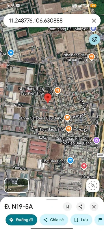 Bán đất khu A KCN Bàu Bàng 150m2 giá 1 tỷ 3